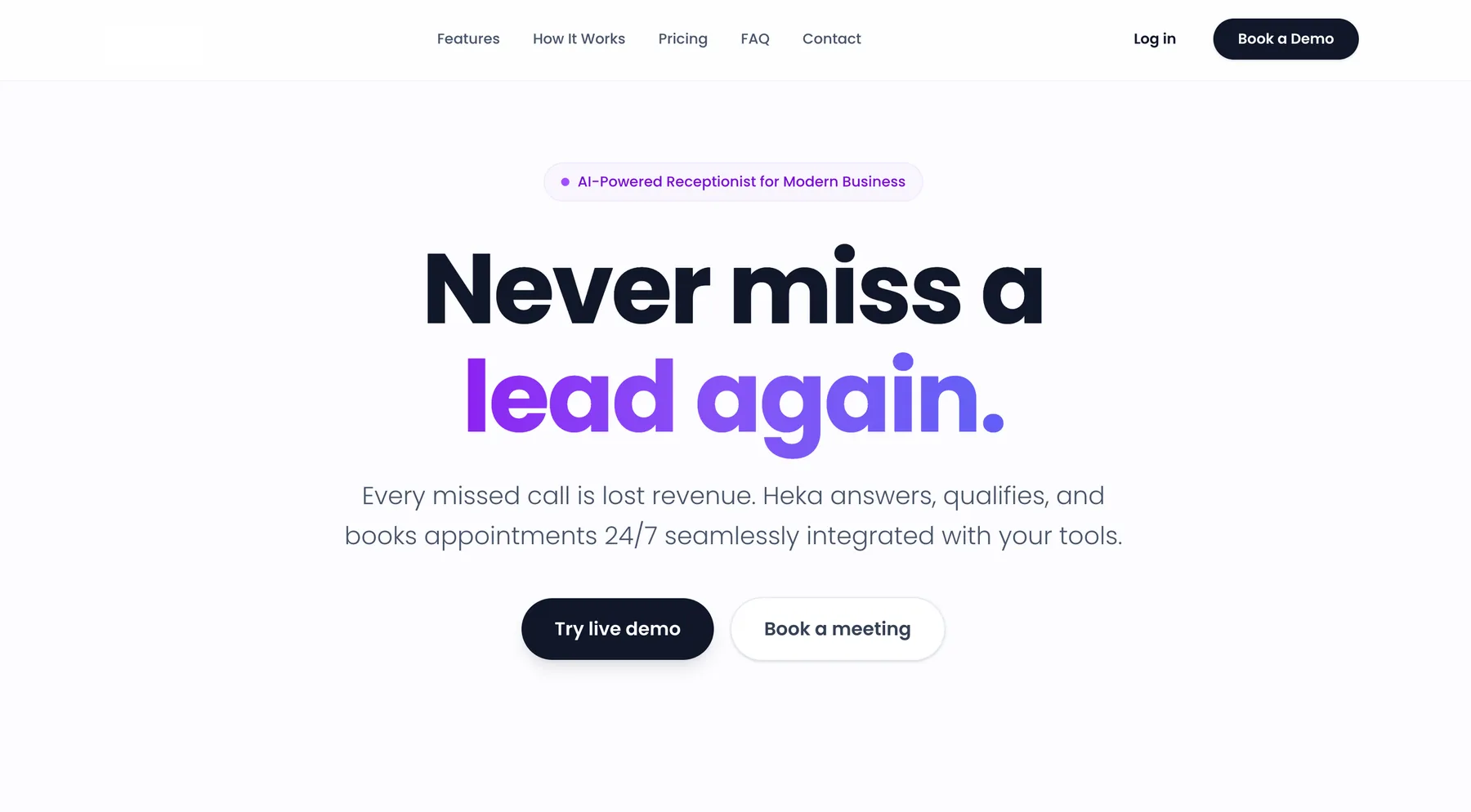 The AI receptionist and outbound calling system built for a business whose small team could not scale its call volume, anonymized.